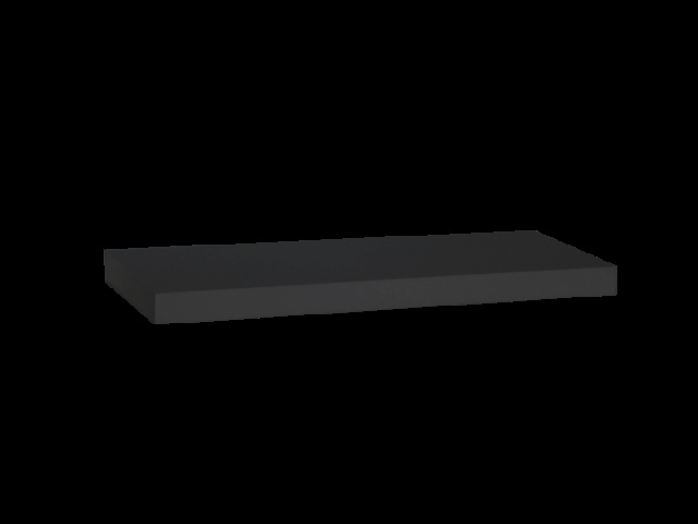 floating wall shelf 60 cm/23.6 - black\
