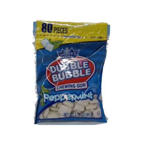Dubble Bubble Chewing Gum Peppermint 80pcs. 95g.
