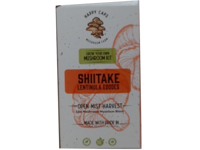 Grow Your Own Mushroom Kit Shiitake Happy Caps