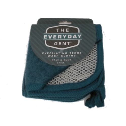 Exfoliating Terry Wash Cloths 3pk. The Everyday Gent