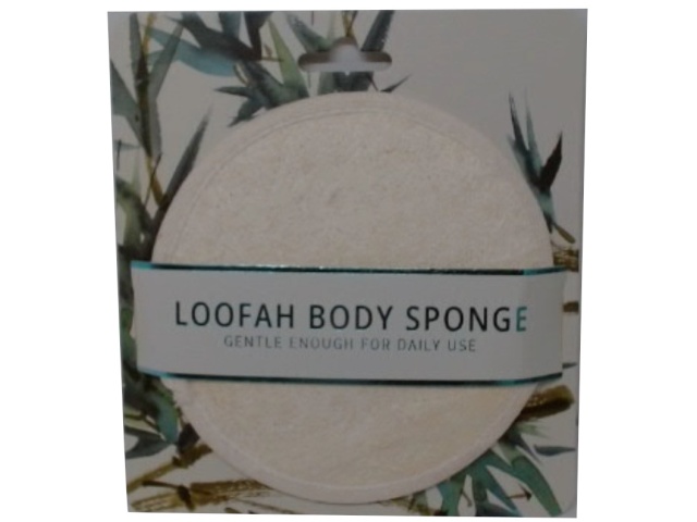 Loofah Body Sponge Natural Round