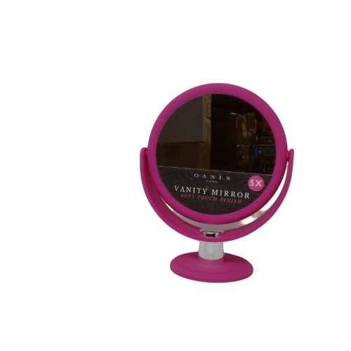 Vanity Mirror Soft Touch Pink 5x Oasis