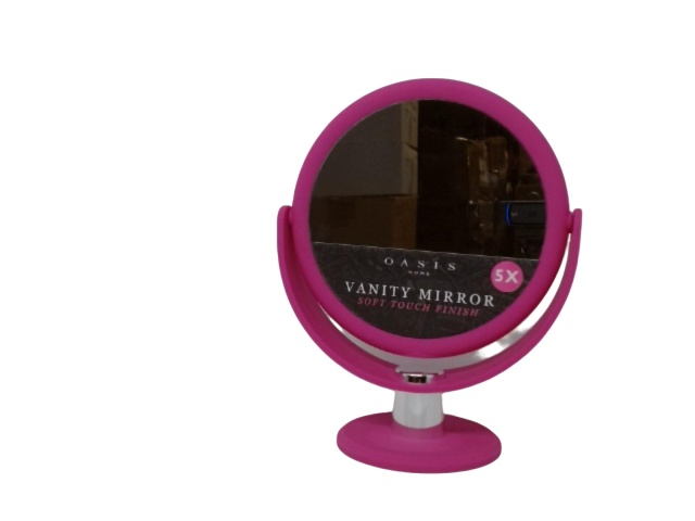 Vanity Mirror Soft Touch Pink 5x Oasis