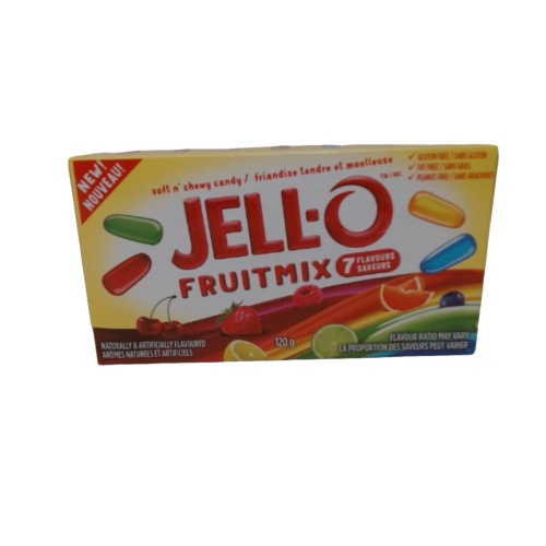 Jell-o Soft N' Chewy Candy Fruitmix 120g.