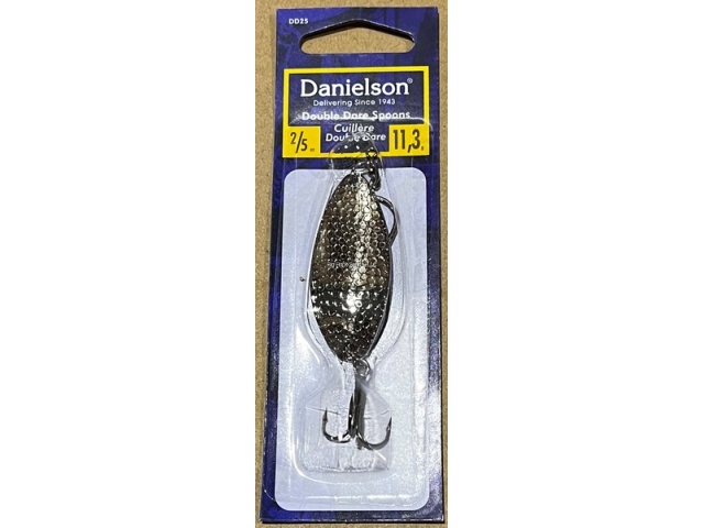 Danielson DD25HNCK Double Dare Hammered Spoon, 2/5oz, w/Treble &