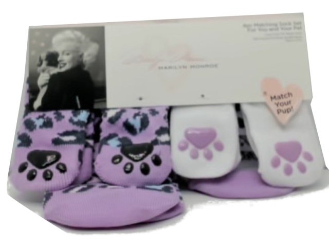 Matching Sock Set 4pc. For You And Your Pet Marilyn Monroe