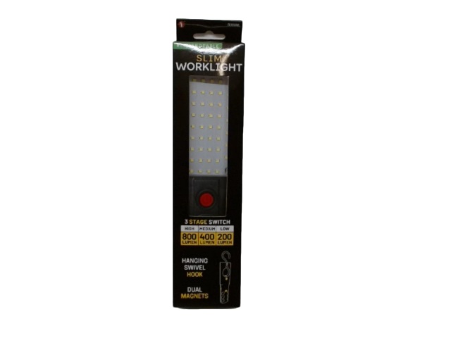 Slim Worklight 10 Rechargeable w/Hook & Magnets 3 Stage\