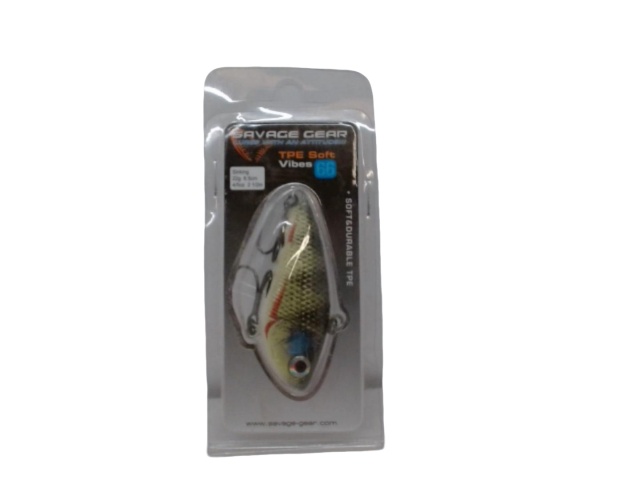 Fishing Lure Savage Gear Tpe Soft Vibes 66 Yellow Perch