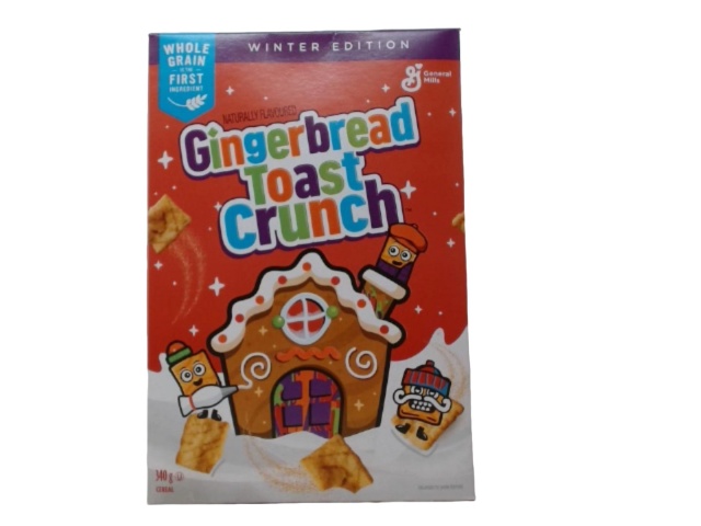 Gingerbread Toast Crunch Cereal 340g.