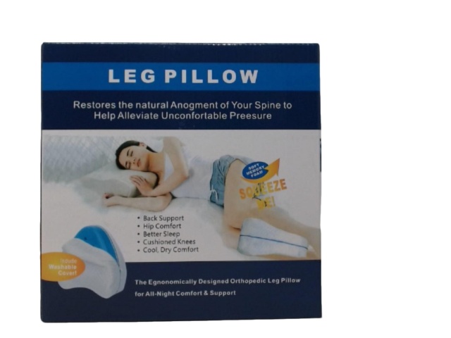 Leg Pillow Soft Memory Foam w/Washable Cover
