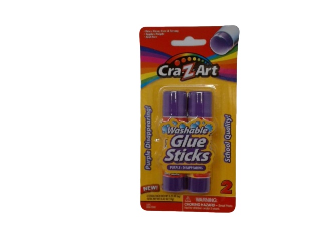 Glue Sticks Washable 2pk. Purple Disappearing Cra-z-art