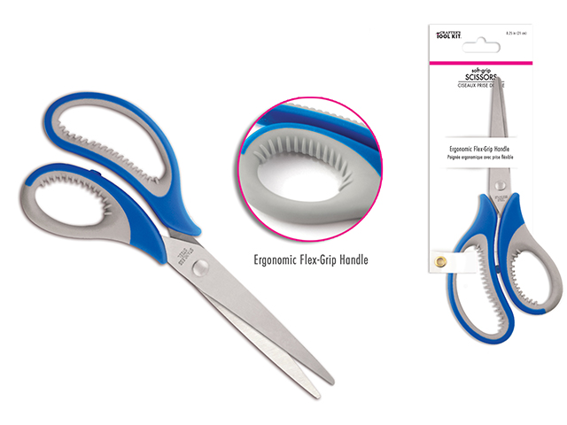 Scissors 8.25 inch soft grip