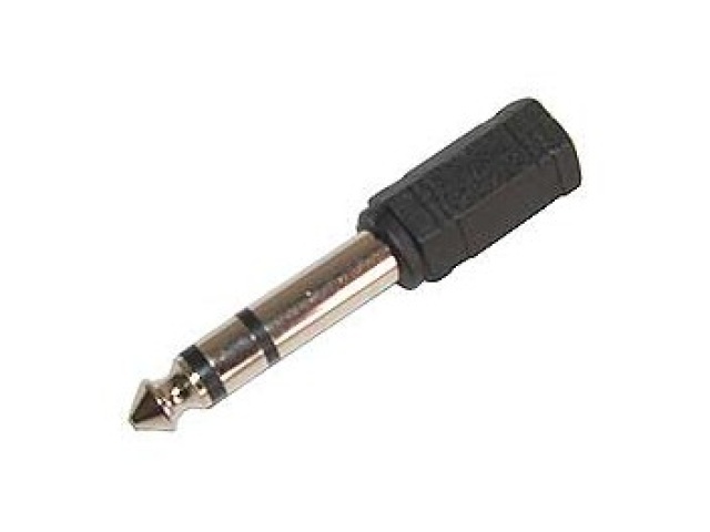 3.5mm female to 1/4 male stereo adaptor
