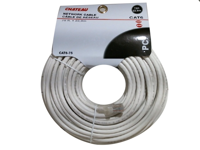 Cat 6 network cable 75 foot 22.9m Assorted colours and quality