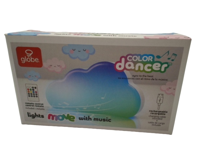 Color Dancer Cloud Light w/Remote Globe