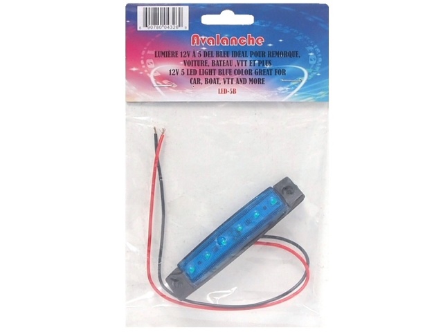 blue 6 LED strip 12 volt for car boat trailer etc..
