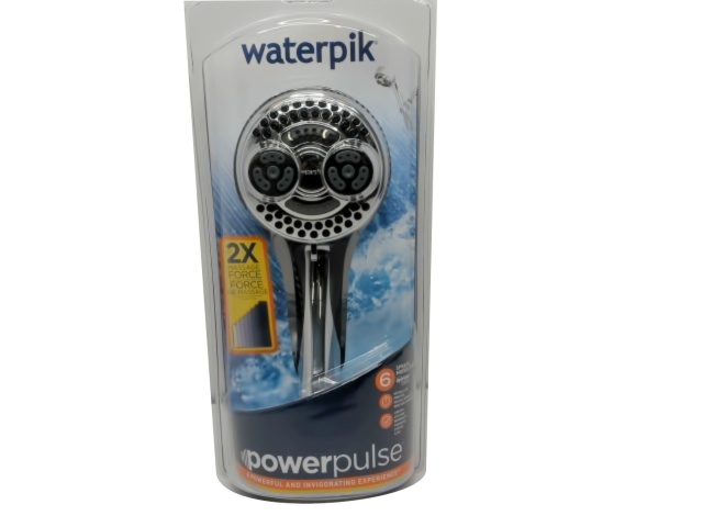 Hand Held Shower Head 7 Sprays 2X Massage Force Waterpik