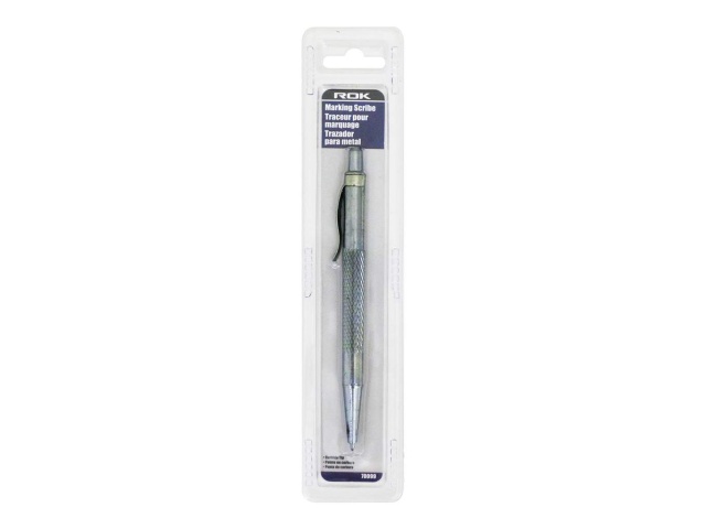 Carbide tip scriber for lines on hardened steel, sheet metal, glass, ceramics and plastics