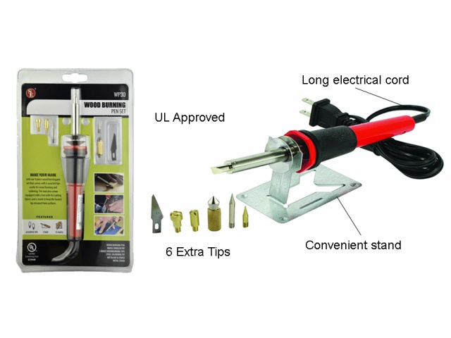 Wood Burning Pen Set 9pc.
