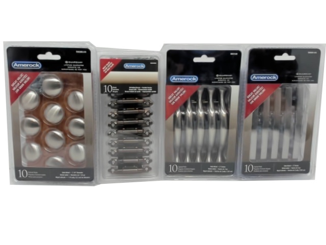 Cabinet Knobs, Handles Or Hinges 10pk. Assorted - each sold individually