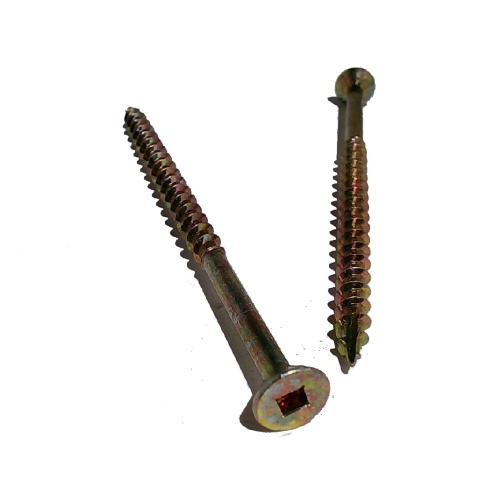Construction Screw 10 x 3-1/2 Yellow Zinc No. 2