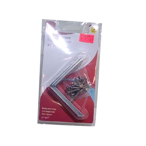 Corner Brackets 2-1/2  4pcs. Set w/screws
