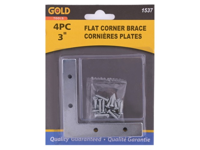 Corner irons flat 3 inch