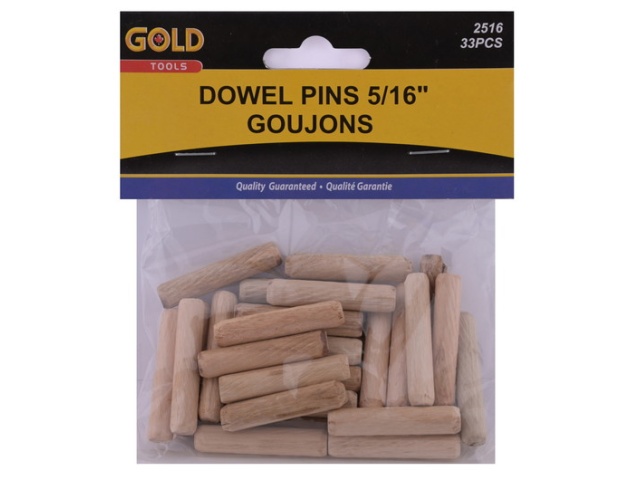Dowel pins 5/16 inch 33 piece