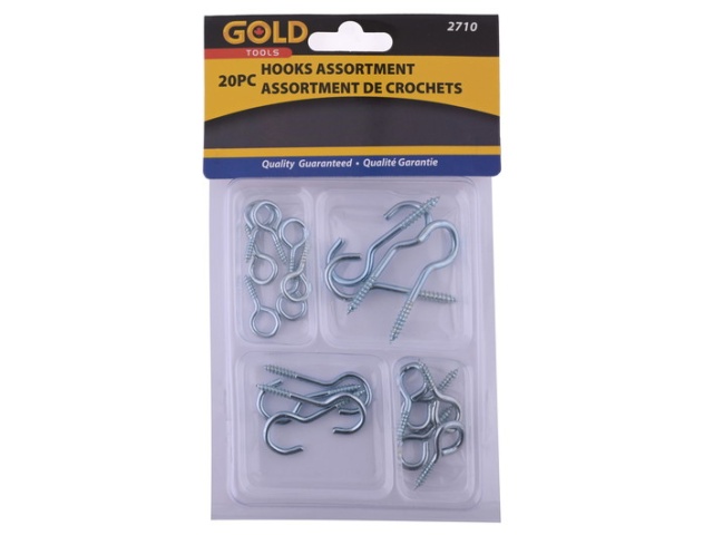 Screw hook assortment 20 pc