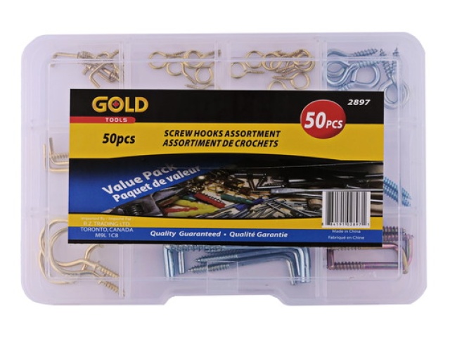 Screw hook assortment 50 pcs