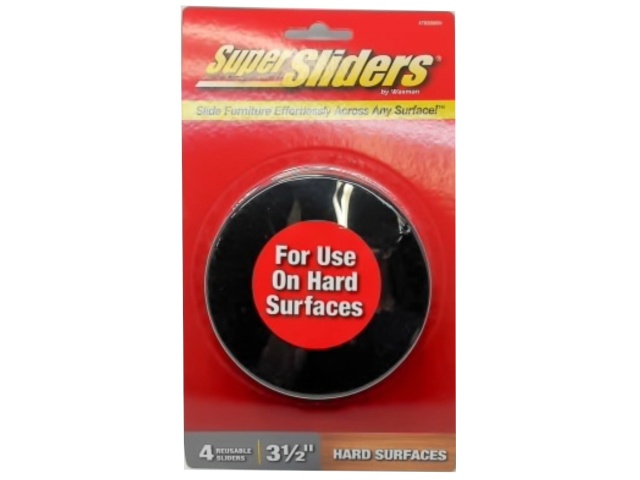 Super Sliders Furniture Sliders 3.5 Round 4pk. Hard Surfaces\