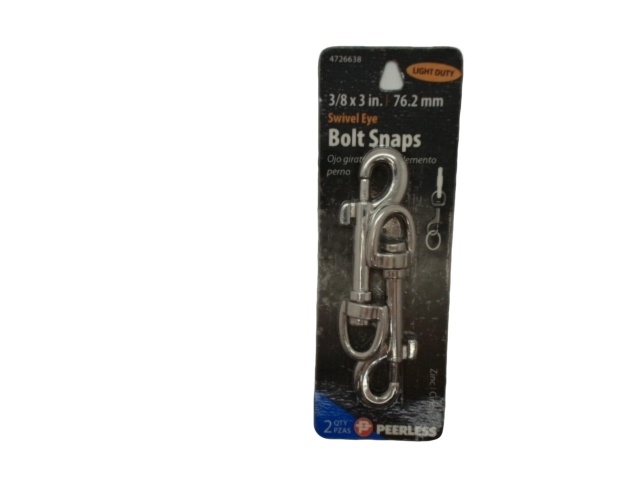 Swivel Eye Bolt Snaps 2pk. 3/8 X 3\