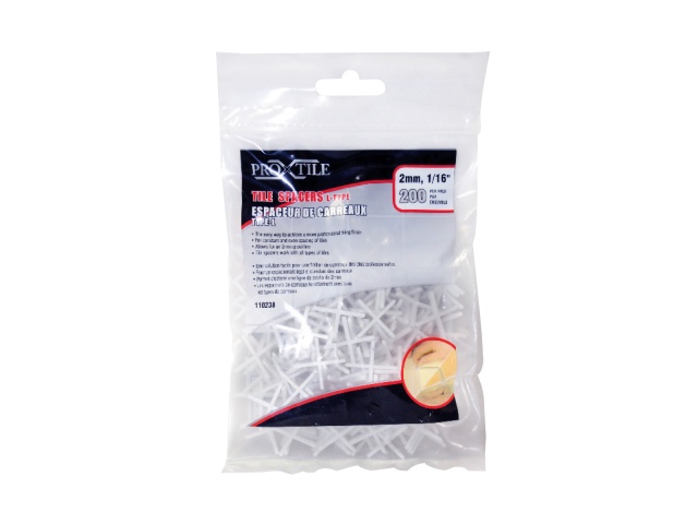 Tile Spacers L-type 2mm 1/16in 200/Bag