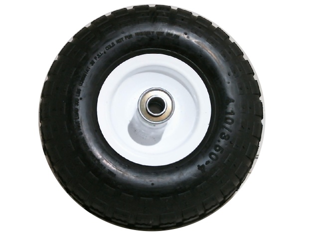 Tire w/Rim 4.10/3.50-4 5/8B White Hub Offset Pneumatic