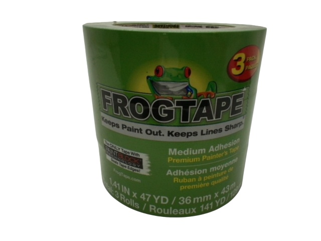 Frogtape Painter\'s Tape 3pk. Medium Adhesion 1.41 x 47yd.\