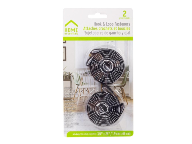 Hook and loop fasteners (velcro) 3/4x26 inch 1.9x66cm self adhesive
