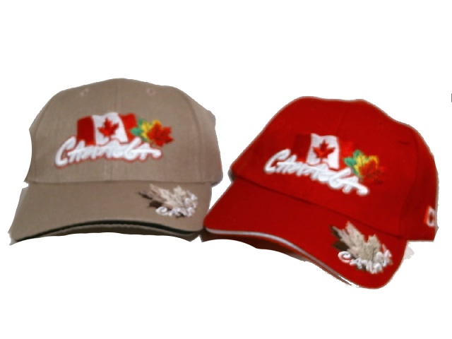 Canada Cap Flag w/Leafs Ass\'t Colours