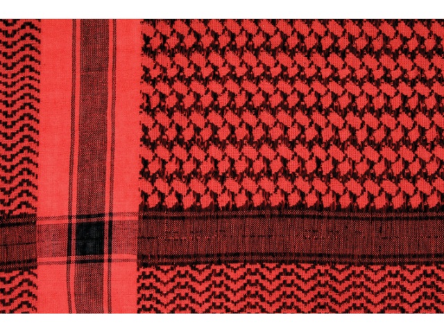 Shemag head wrap - red
