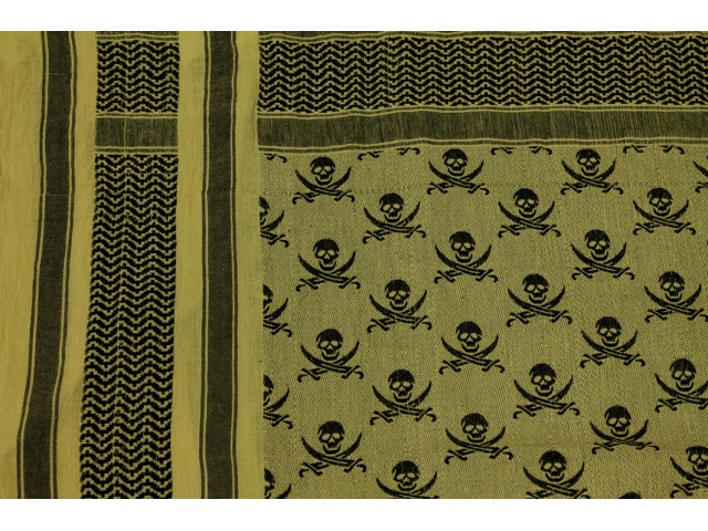 Shemag head wrap - skull