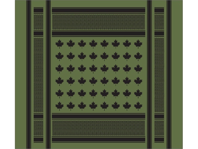 Shemagh head wrap - maple leaf