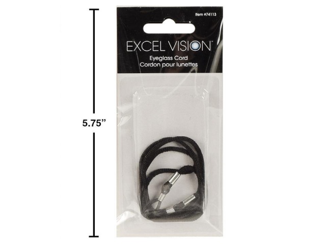 Eyeglass cord nylon black - excel vision