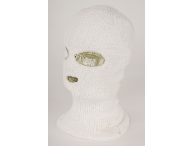 Balaclava 3 Hole - White