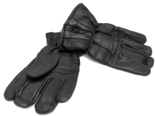 Padded Leather Gloves Men\'s Black Assorted Sizes - each sold individually