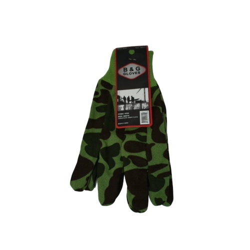 Gloves Men's Camo Jersey B & G Gloves