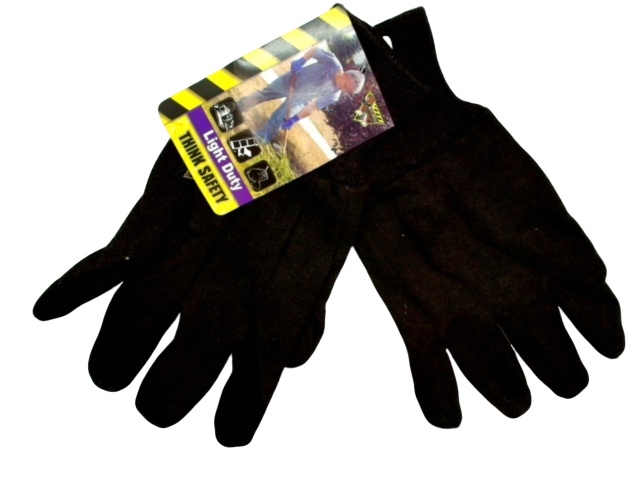 Work Gloves Jersey Brown Or 12/$12.99 [2929]