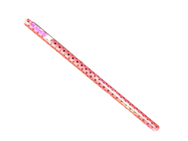 Gift Wrap Hot Pink w/Black Dots 15sq. ft. Rosedale