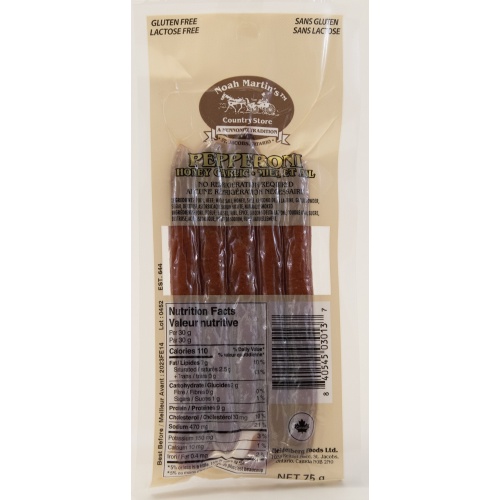 Pepperoni - Honey Garlic 6 inch 75g - Heidelberg Foods Ltd.