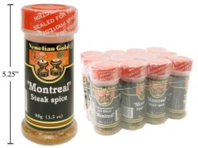 V. Gold, Montreal Steak Spice 98g.  - each sold individually