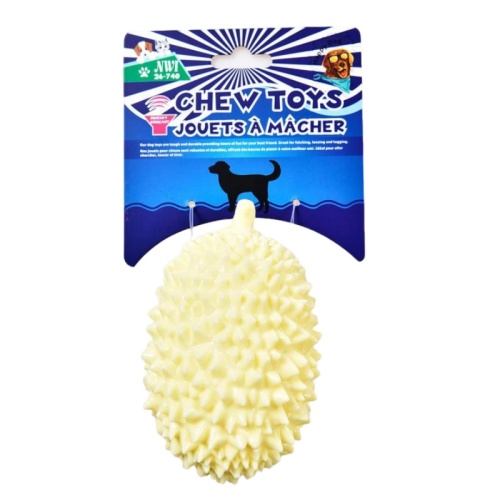 PET CHEW TOY SQUEEKY BALL 5 PINEAPPLE STYLE