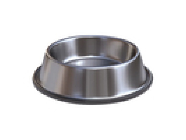 Pet food bowl - stainless steel 32oz 26x5cm